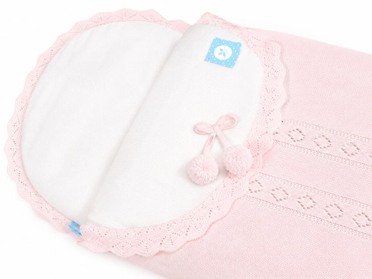Spanish Pink Knitted Baby Nest