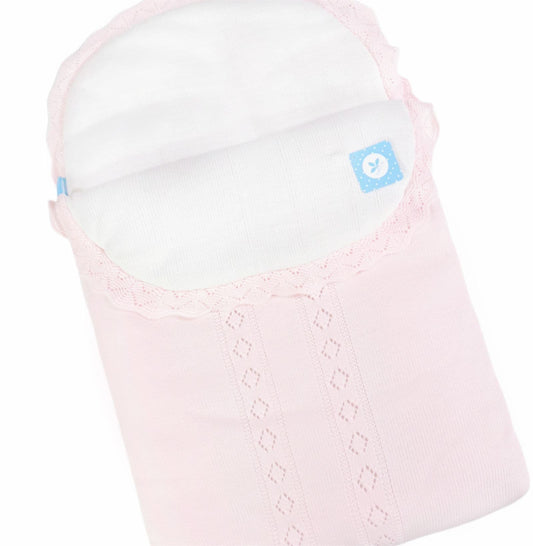 Spanish Pink Knitted Baby Nest
