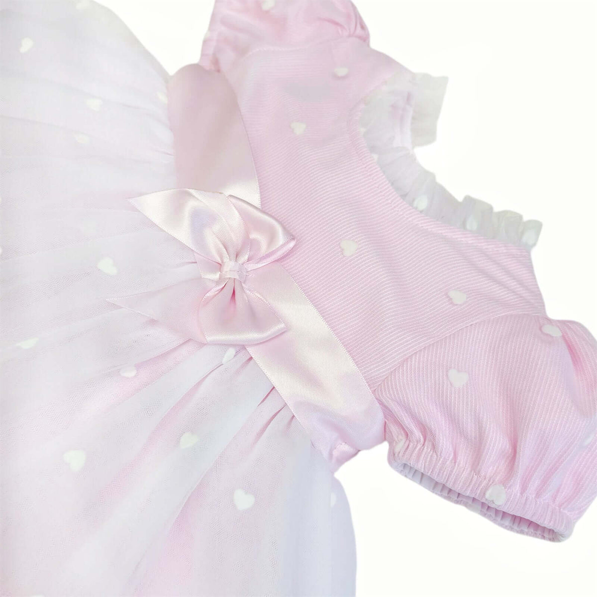 Baby Girls Pink Tulle Puffball Dress