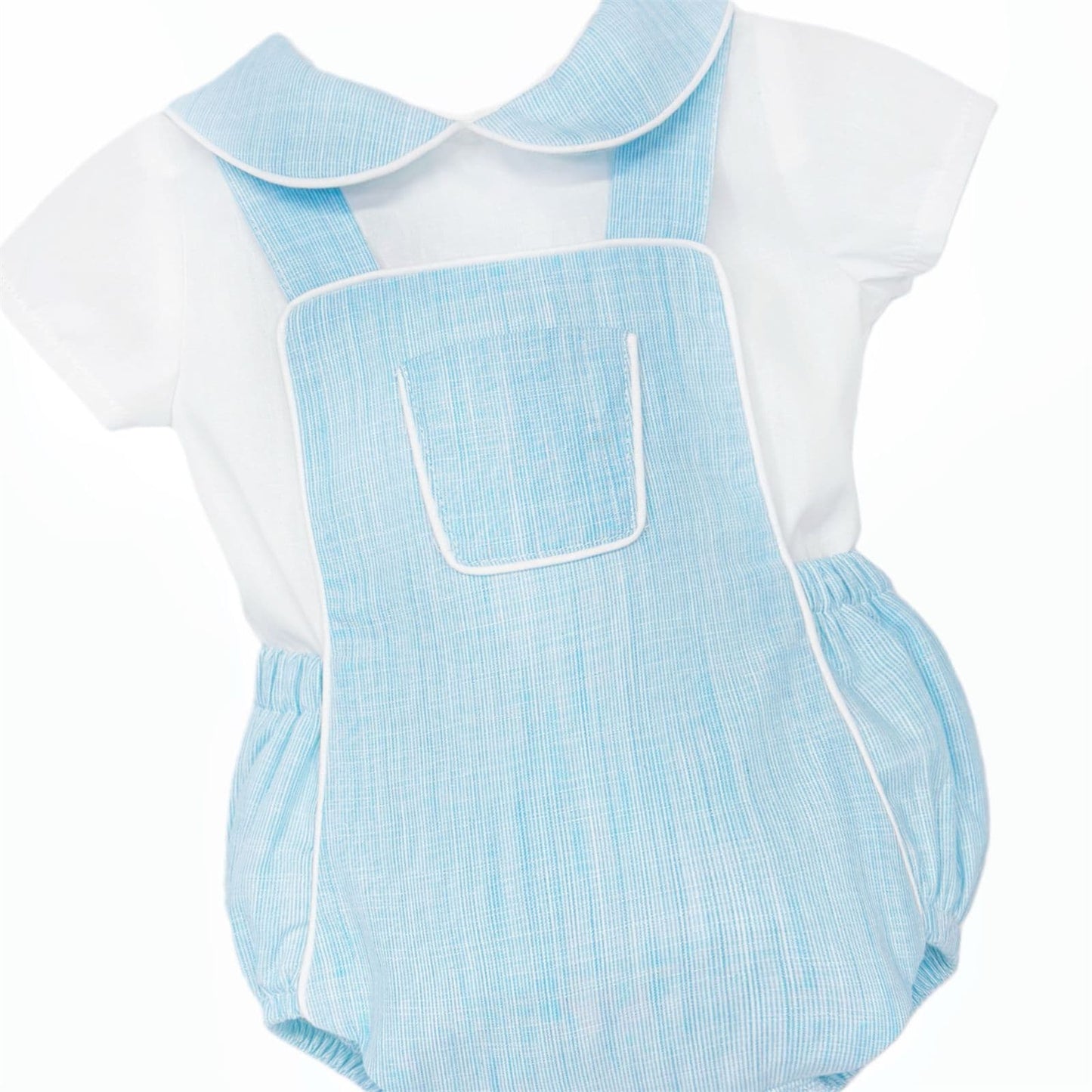 Baby Boy Blue Pocket Romper with Shirt "MYD26060"