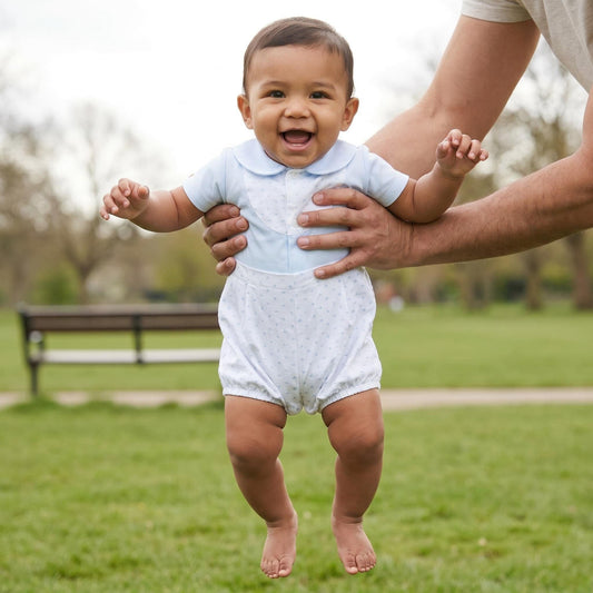 *SALE* Baby Boy White Smocked Shorts with Top "MYD2461"