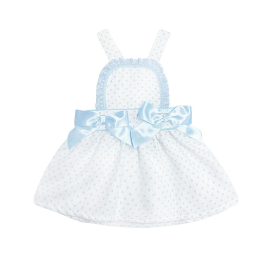 *SALE* Baby Girl Blue Waffle Pinafore Dress with bodysuit "MYD2322B"