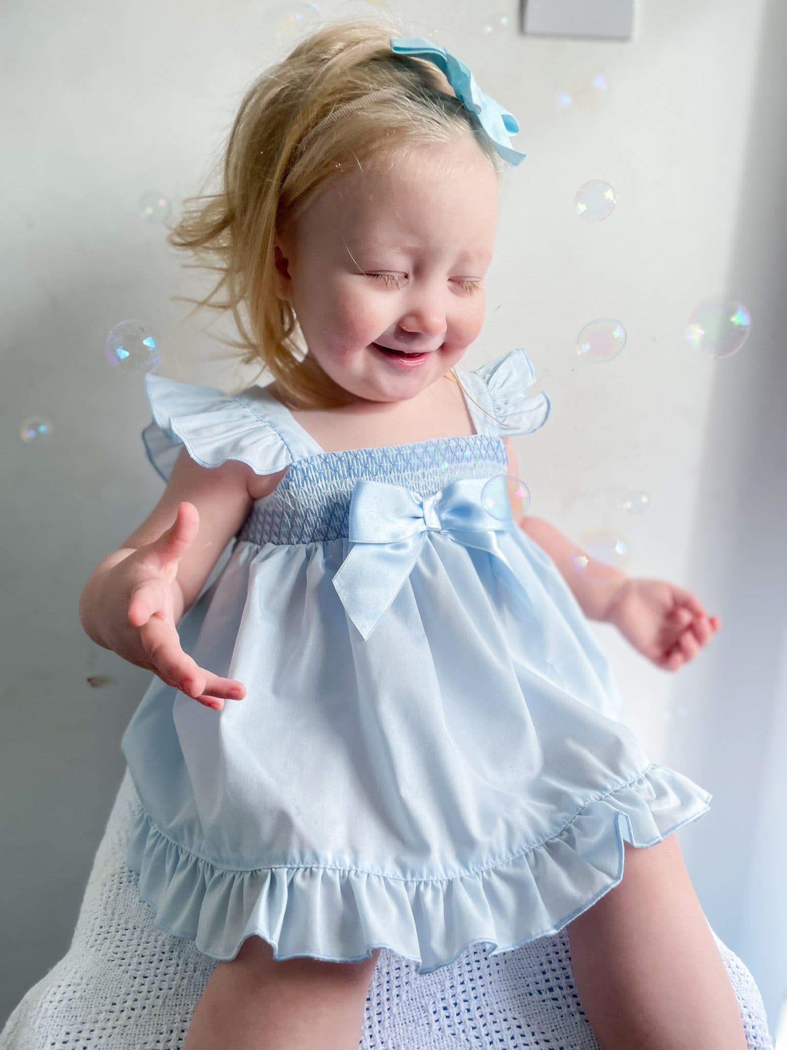 baby blue sun dress Summer Slip Wrap The style offers a soft elastic at the chest that allows for comfort and wearability Saskia Powder Blue Maxi Dress