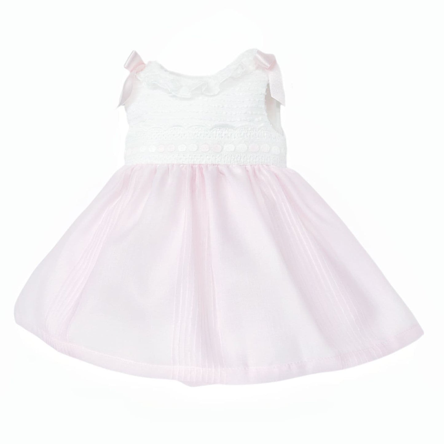 *SALE* Baby Girl Pale Pink Shoulder Bow Dress with Pants "MYD25059"