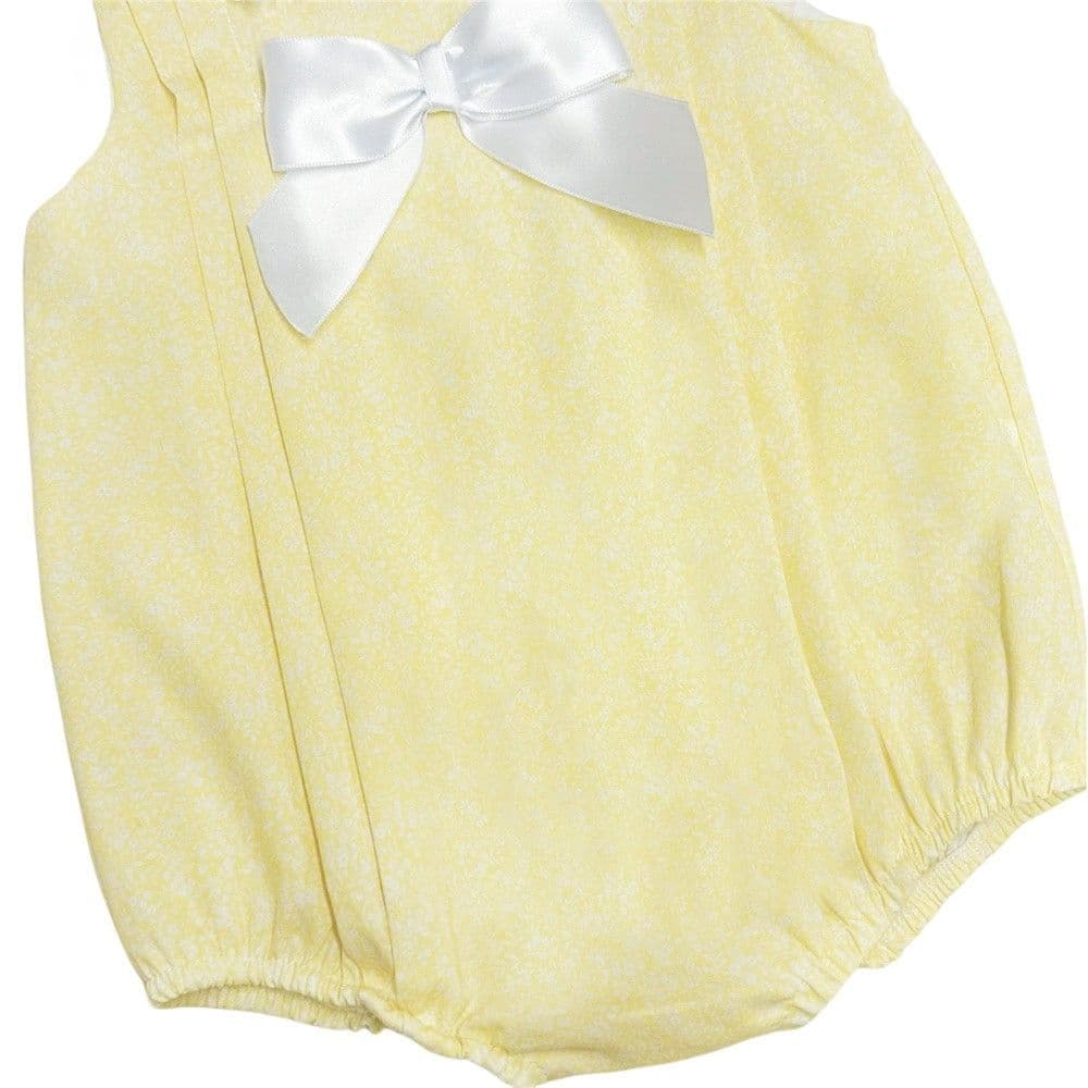 *SALE* Baby Girl Pale Yellow Floral Romper "MYD2341Y"