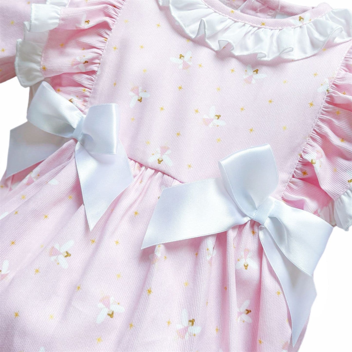 *SALE* Baby Girl Pink Fairy Frilly Shoulder Romper "MYD25220"