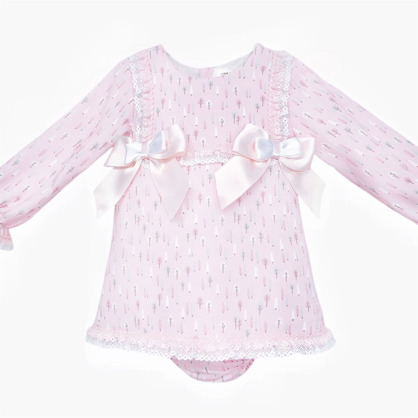 *SALE* Baby Girl Pink Floral A Line Cotton Dress with Pants "MYD25223"