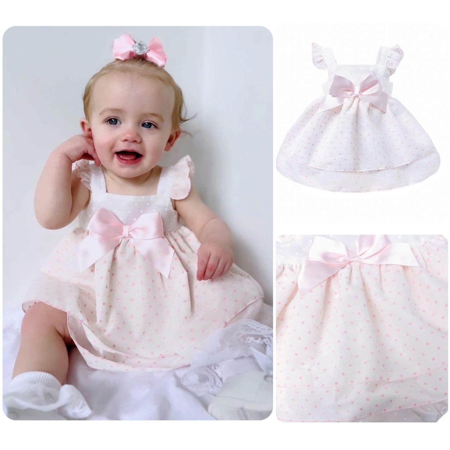 *SALE* Baby Girl Pink Sheer Sun Dress with Pants "MYD2438P"
