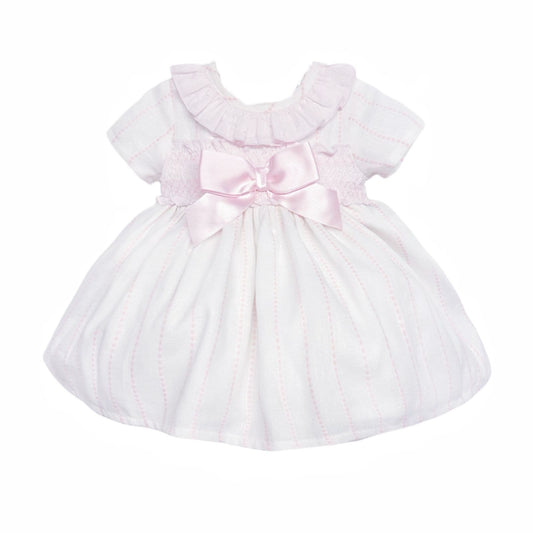 *SALE* Baby Girl Pink Stripe Puff Ball Dress with Pants "MYD2345P"