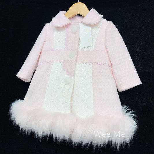 *SALE* Baby Girl Stunning Winter Coat with Fur Bottom