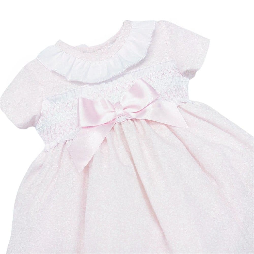 *SALE* Pale Pink Floral Puff Ball Dress with Pants "MYD2343P"