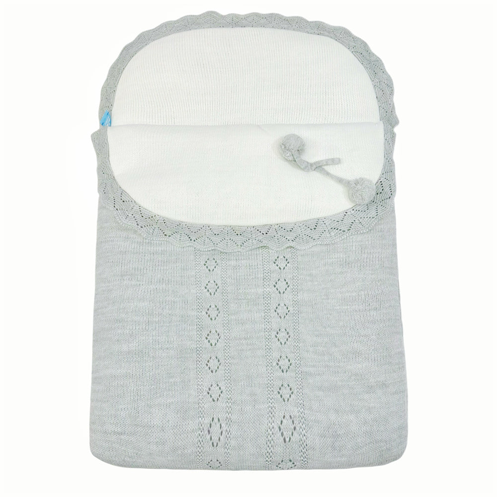Spanish Grey Knitted Baby Nest