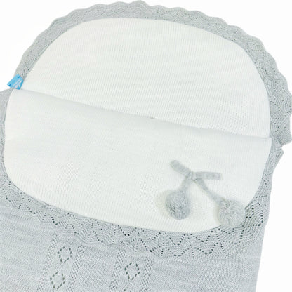 Spanish Grey Knitted Baby Nest