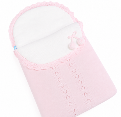 Spanish Pink Knitted Baby Nest