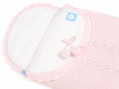 Spanish Pink Knitted Baby Nest