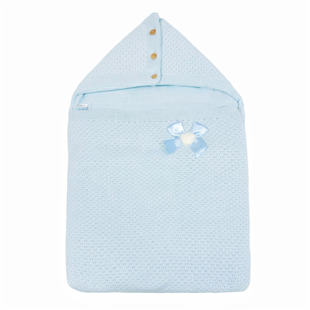 Spanish Blue Knitted Baby Nest
