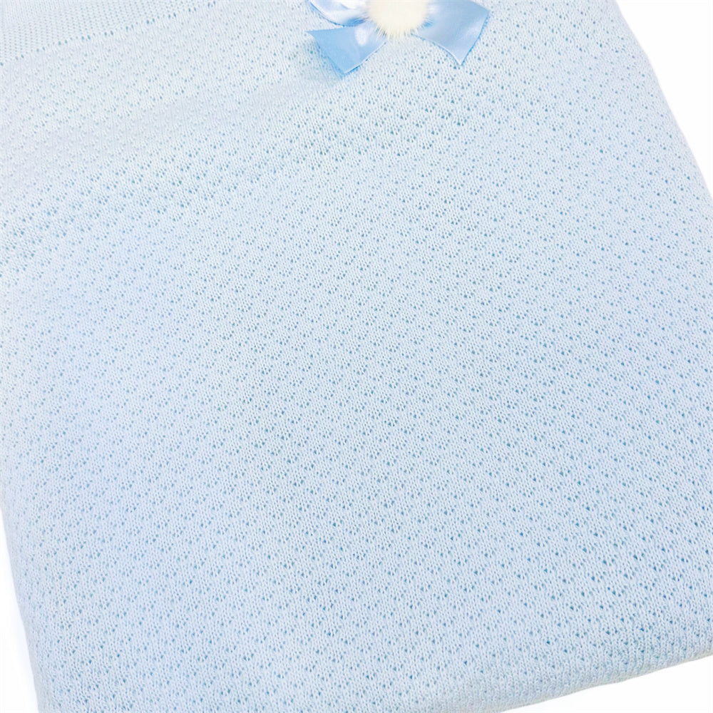 Spanish Blue Knitted Baby Nest
