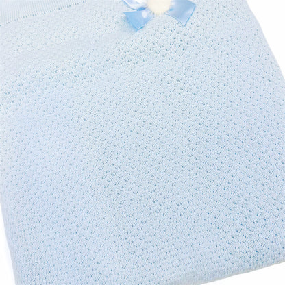 Spanish Blue Knitted Baby Nest