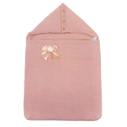 Spanish Dusty Pink Knitted Baby Nest