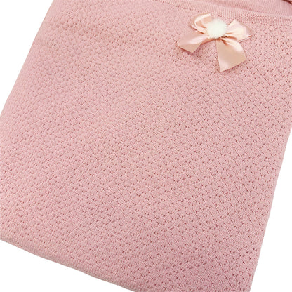 Spanish Dusty Pink Knitted Baby Nest