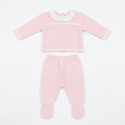 Baby Girls Pink Knit Two Piece Set