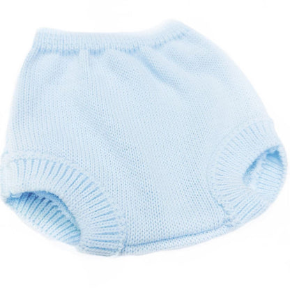 023VE-382 SARDON Baby Boy Blue Snow Flake Knit Romper Set