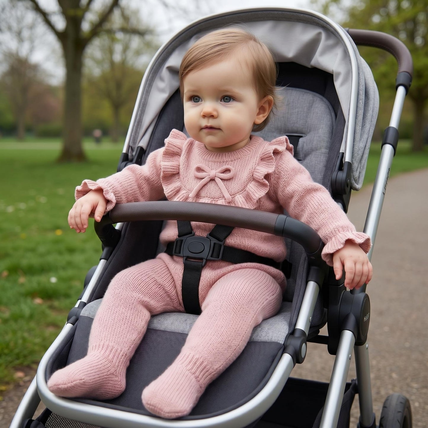 Baby Girls Pink Knit Two Piece Set