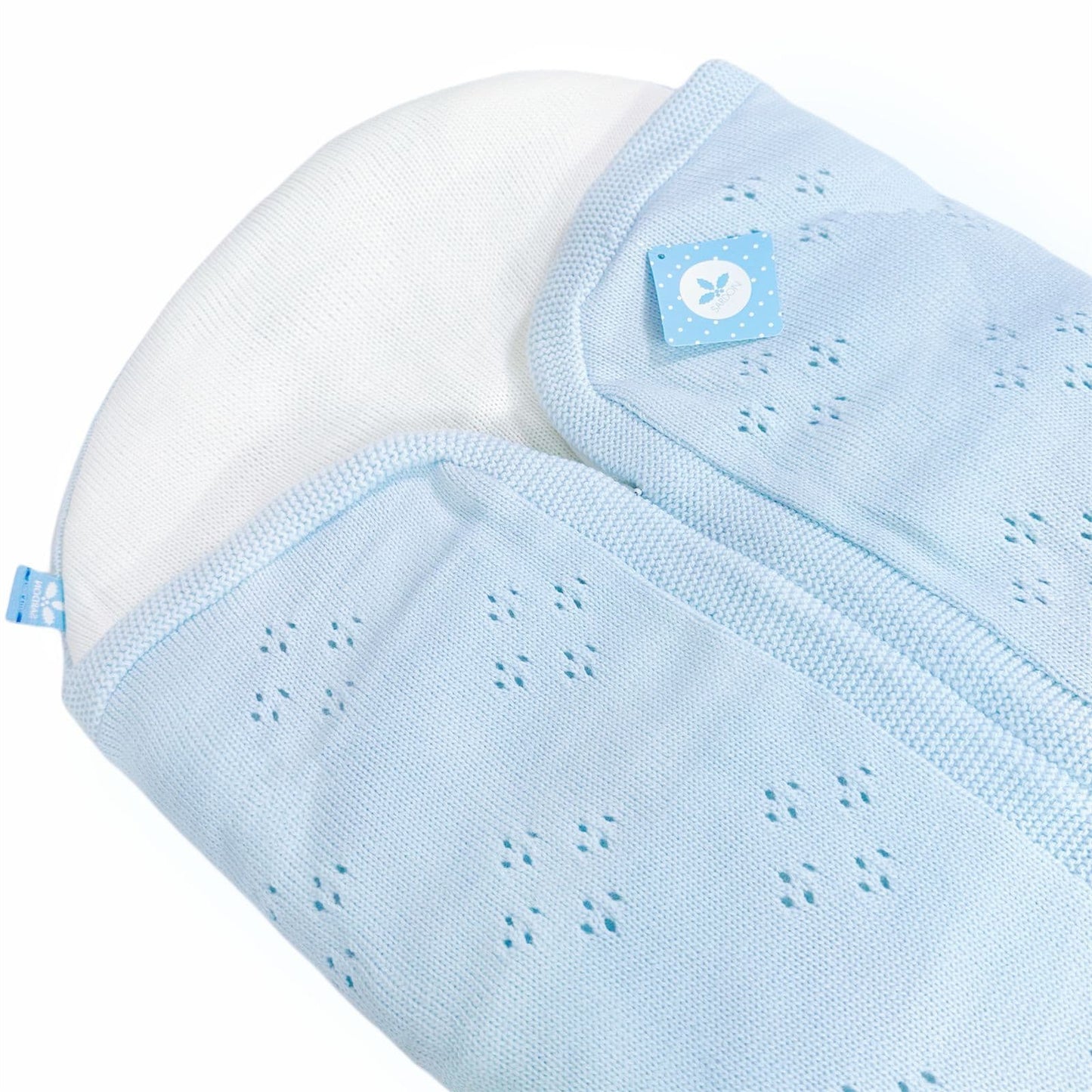 Spanish Blue Knitted Baby Nest