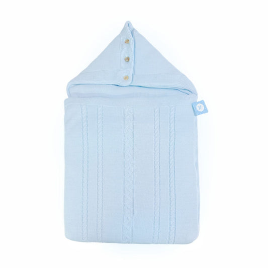 Spanish Blue Knitted Baby Nest
