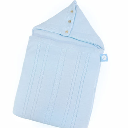 Spanish Blue Knitted Baby Nest