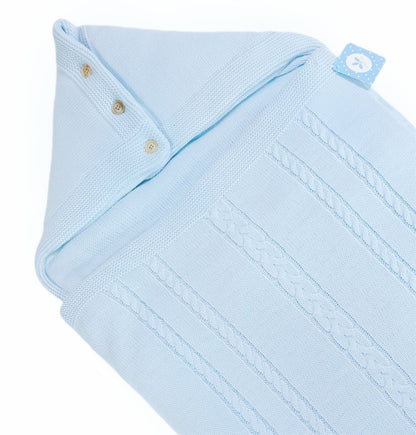 Spanish Blue Knitted Baby Nest