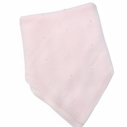 Spanish Pink Bubble Knit Shawl