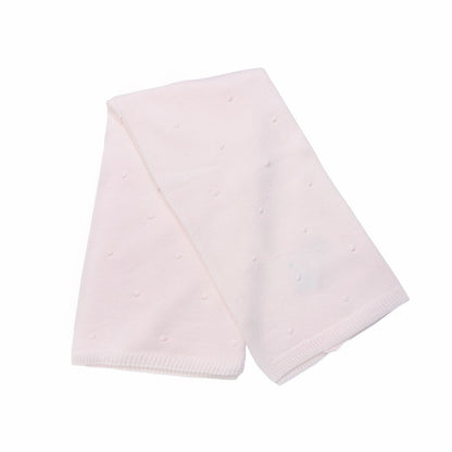 Spanish Pink Bubble Knit Shawl