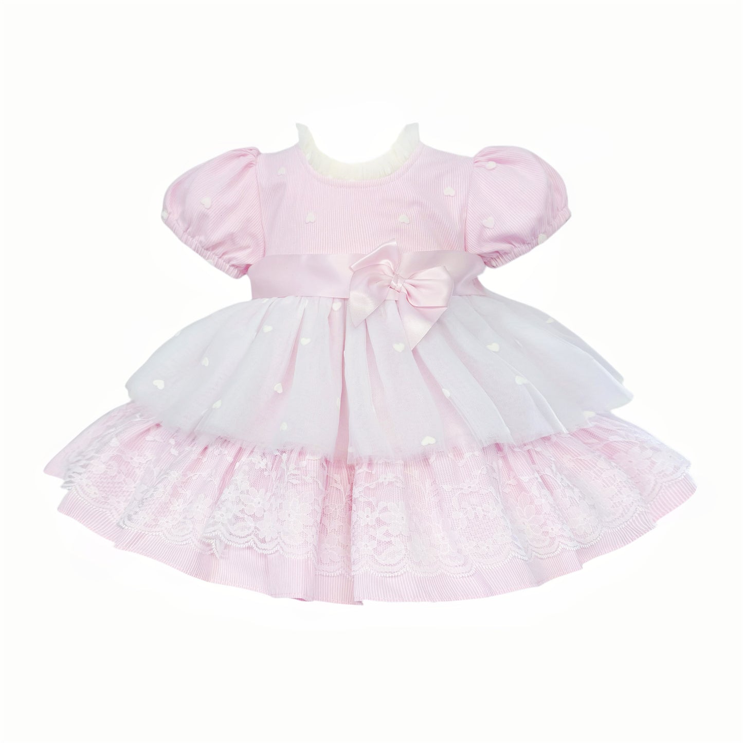 Baby Girls Pink Tulle Puffball Dress