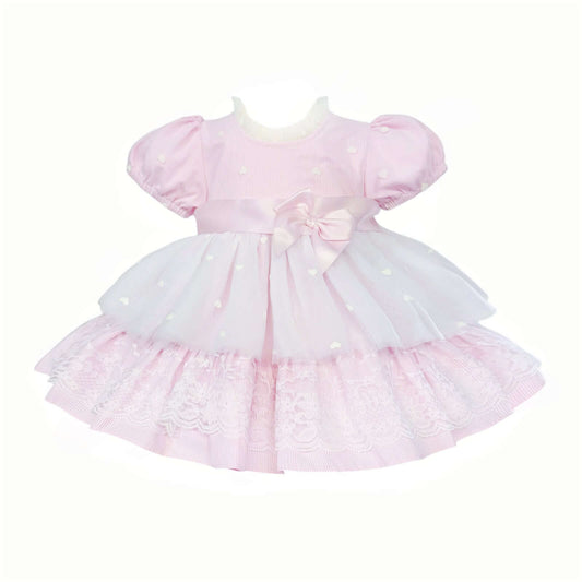 Baby Girls Pink Tulle Puffball Dress