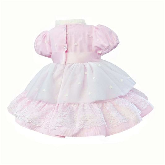 Baby Girls Pink Tulle Puffball Dress