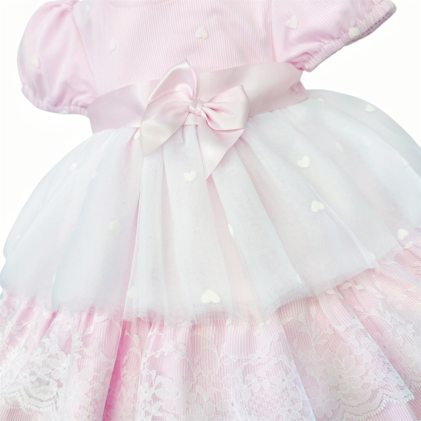 Baby Girls Pink Tulle Puffball Dress
