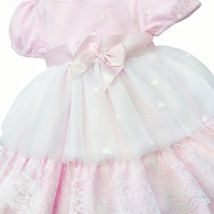 Baby Girls Pink Tulle Puffball Dress