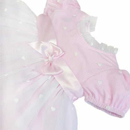 Baby Girls Pink Tulle Puffball Dress