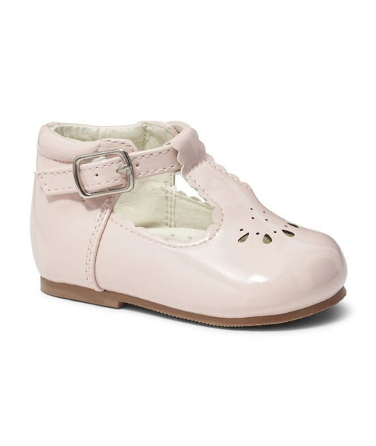 Baby Girls Pink Patent Buckle Shoes