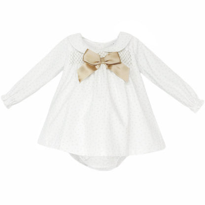 Baby Girls Camel Love Smock Dress & Bloomers
