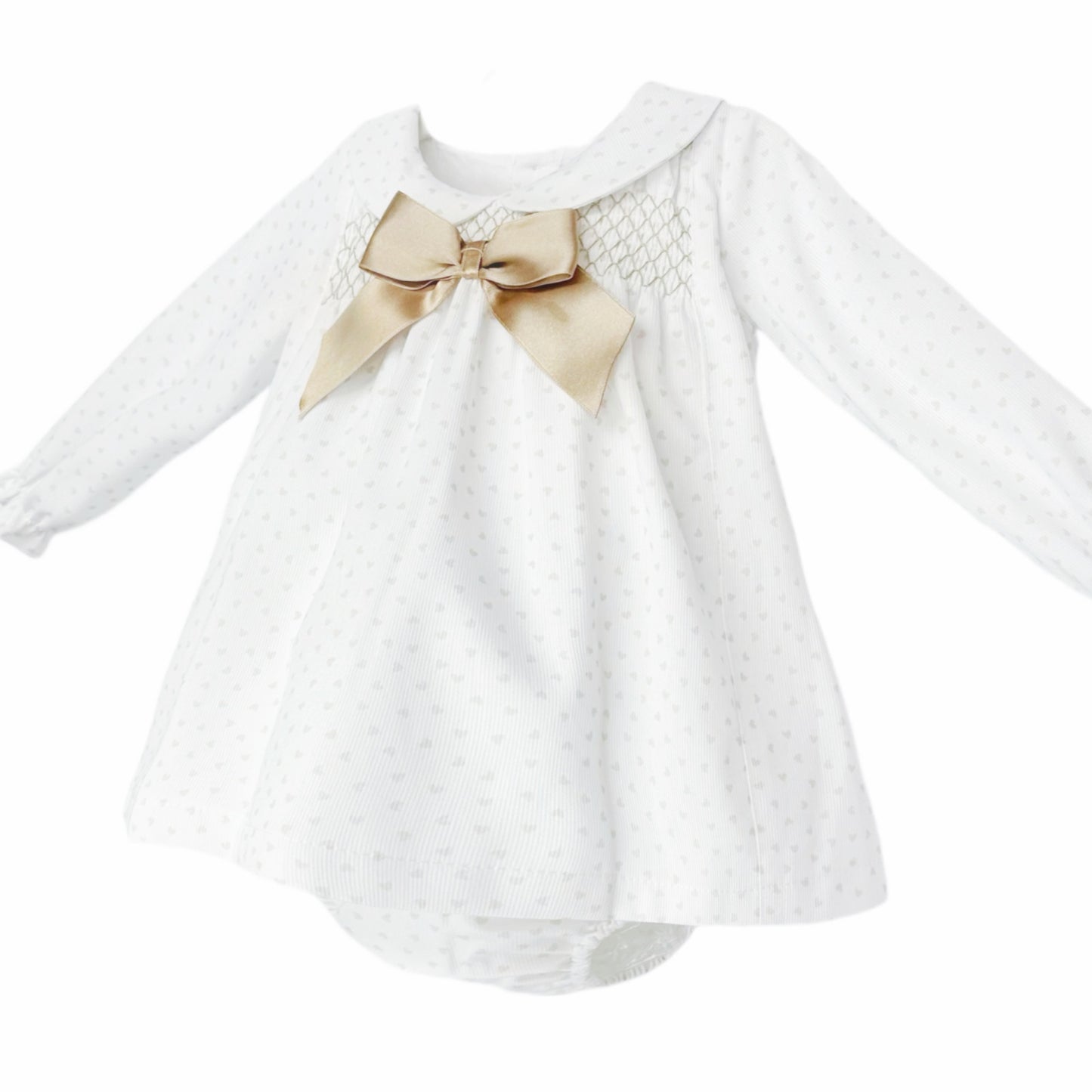 Baby Girls Camel Love Smock Dress & Bloomers