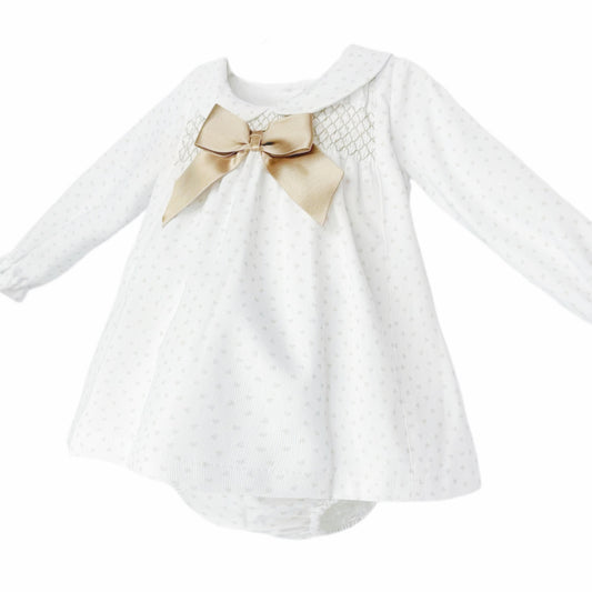Baby Girls Camel Love Smock Dress & Bloomers