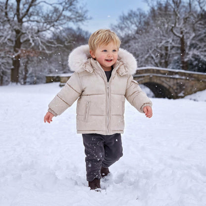 Baby Unisex Champagne Puffer Coat