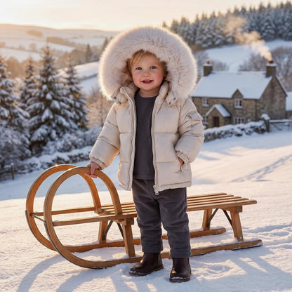 Baby Unisex Champagne Puffer Coat