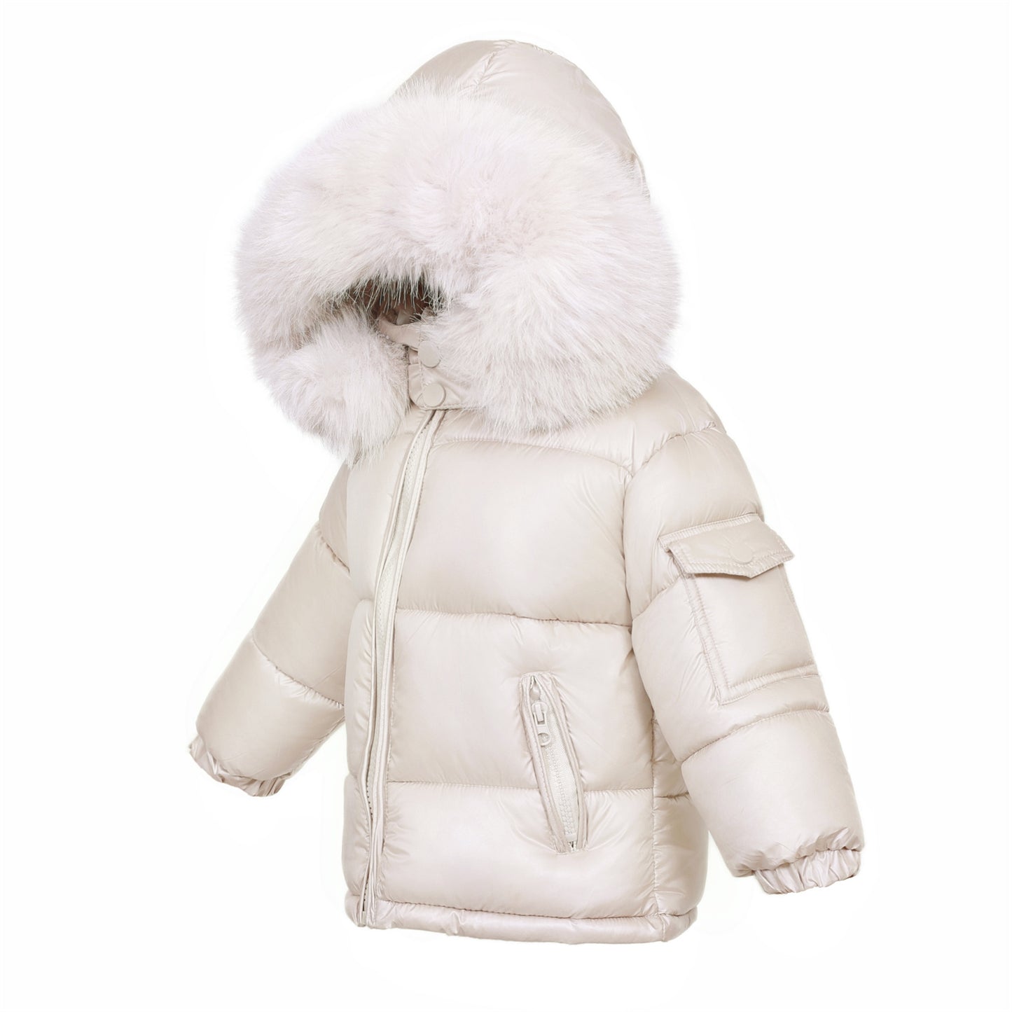Baby Unisex Champagne Puffer Coat