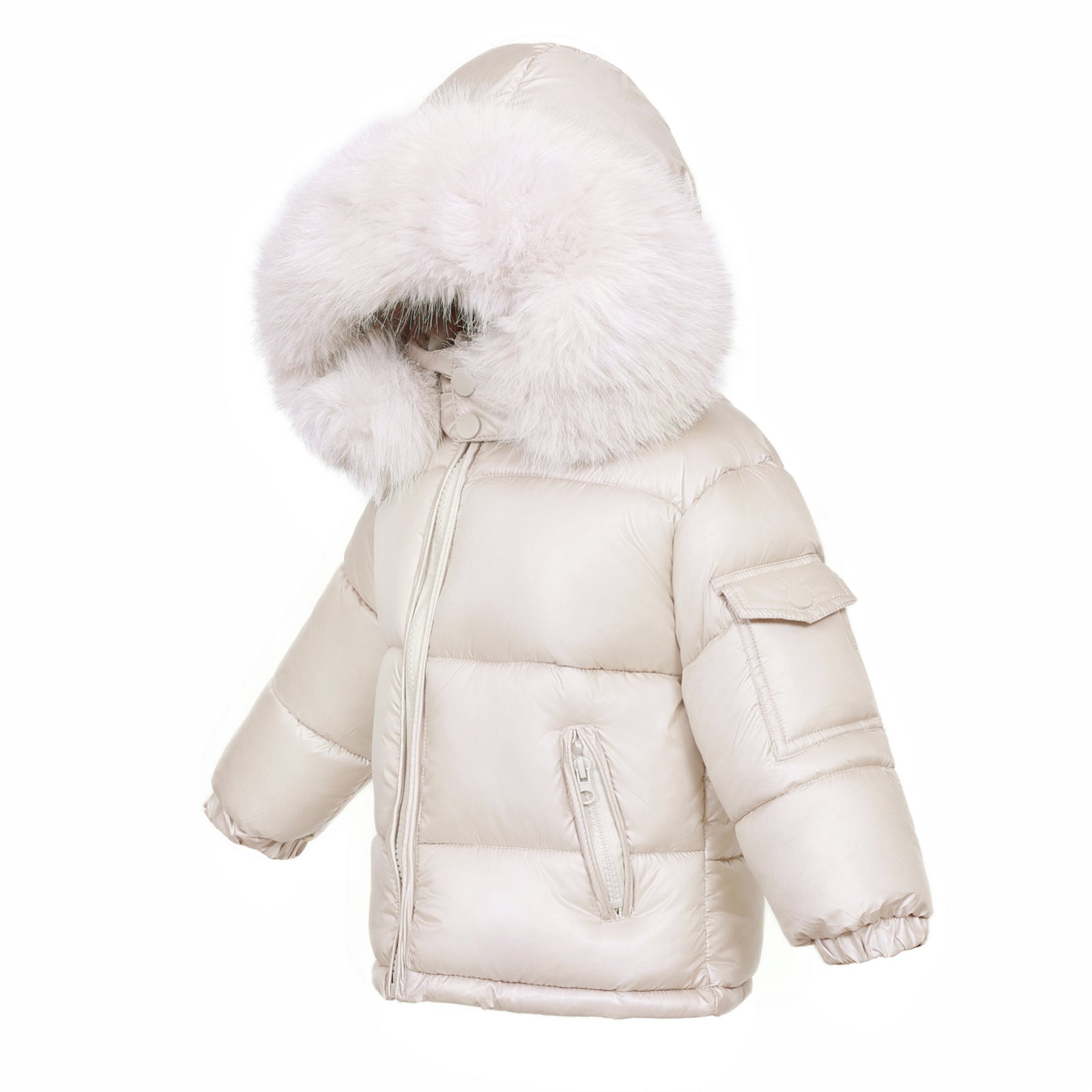 Baby Unisex Champagne Puffer Coat