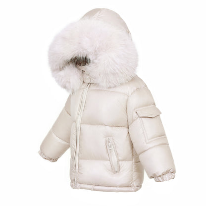 Baby Unisex Champagne Puffer Coat