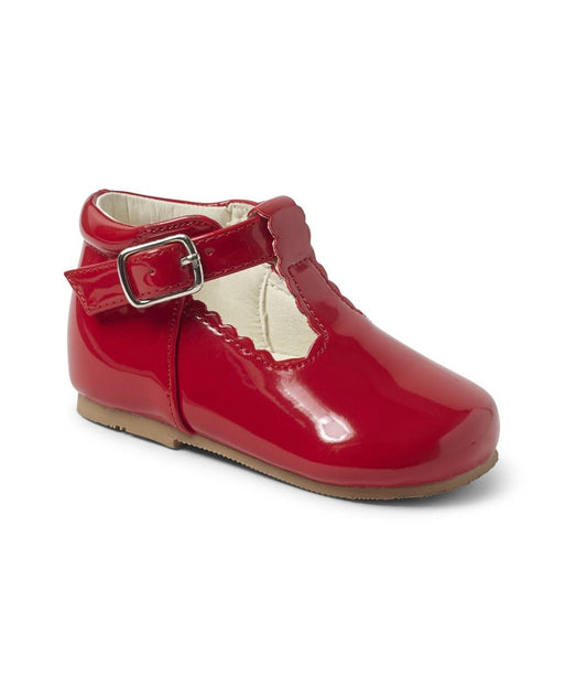 Baby Girls Red Patent T-Bar Shoes