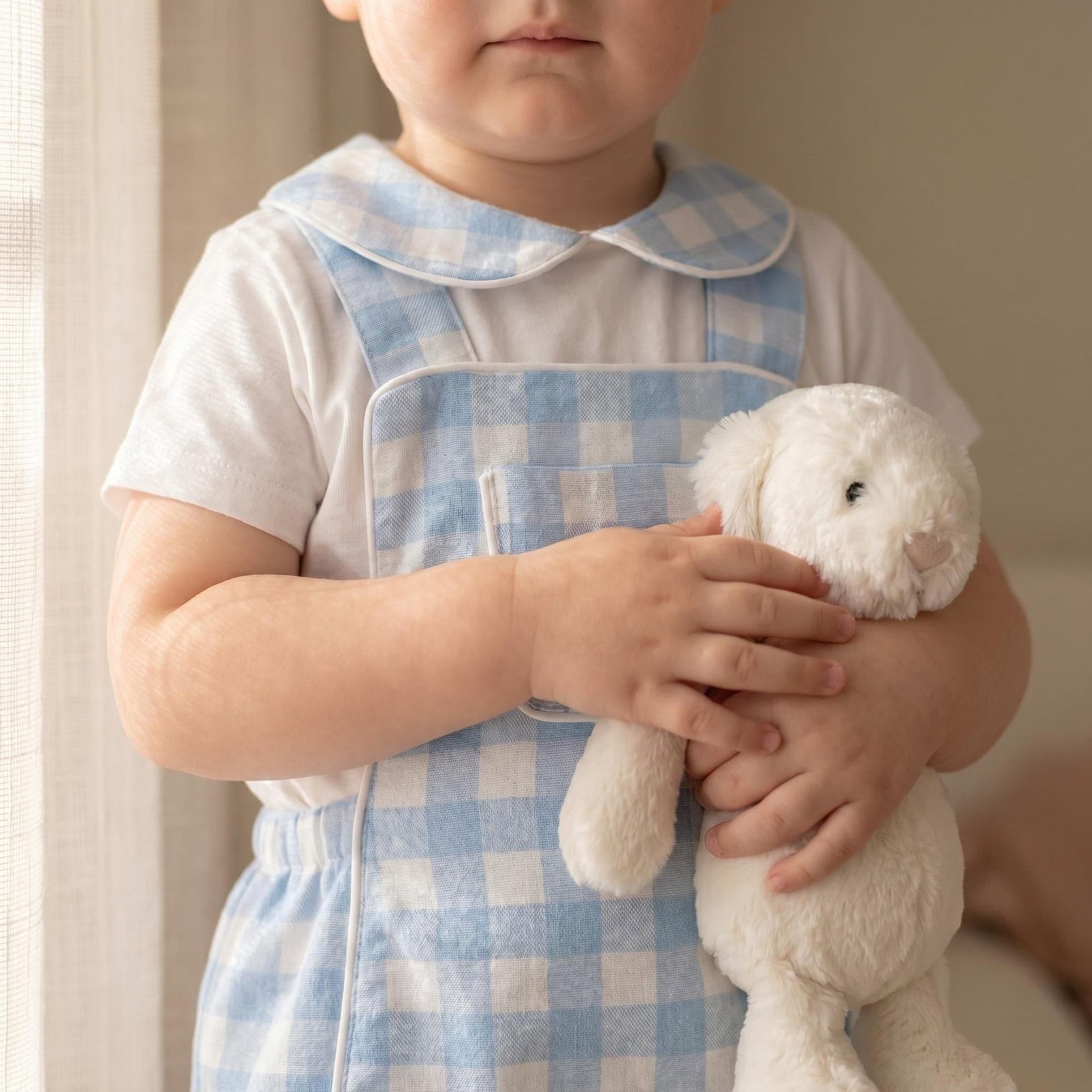 Baby Boy Blue Checked Romper with Shirt "MYD26061"